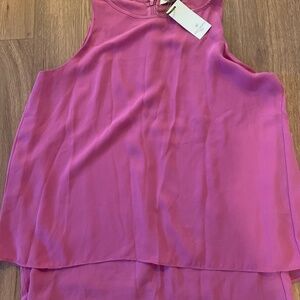 Saint Tropez West pink double layer tank/camisole